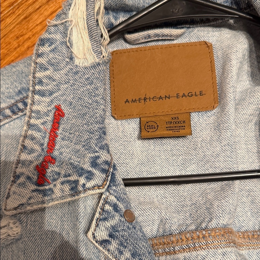 American eagle Light Blue Denim Jacket - Picture 3 of 3